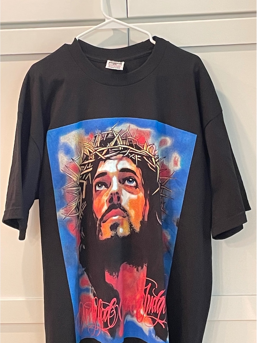 Y2K Vintage West Coast Street Gear Jesus Tee (2XL)